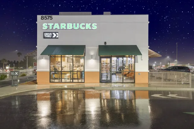 Las Vegas commercial property at virtual twilight