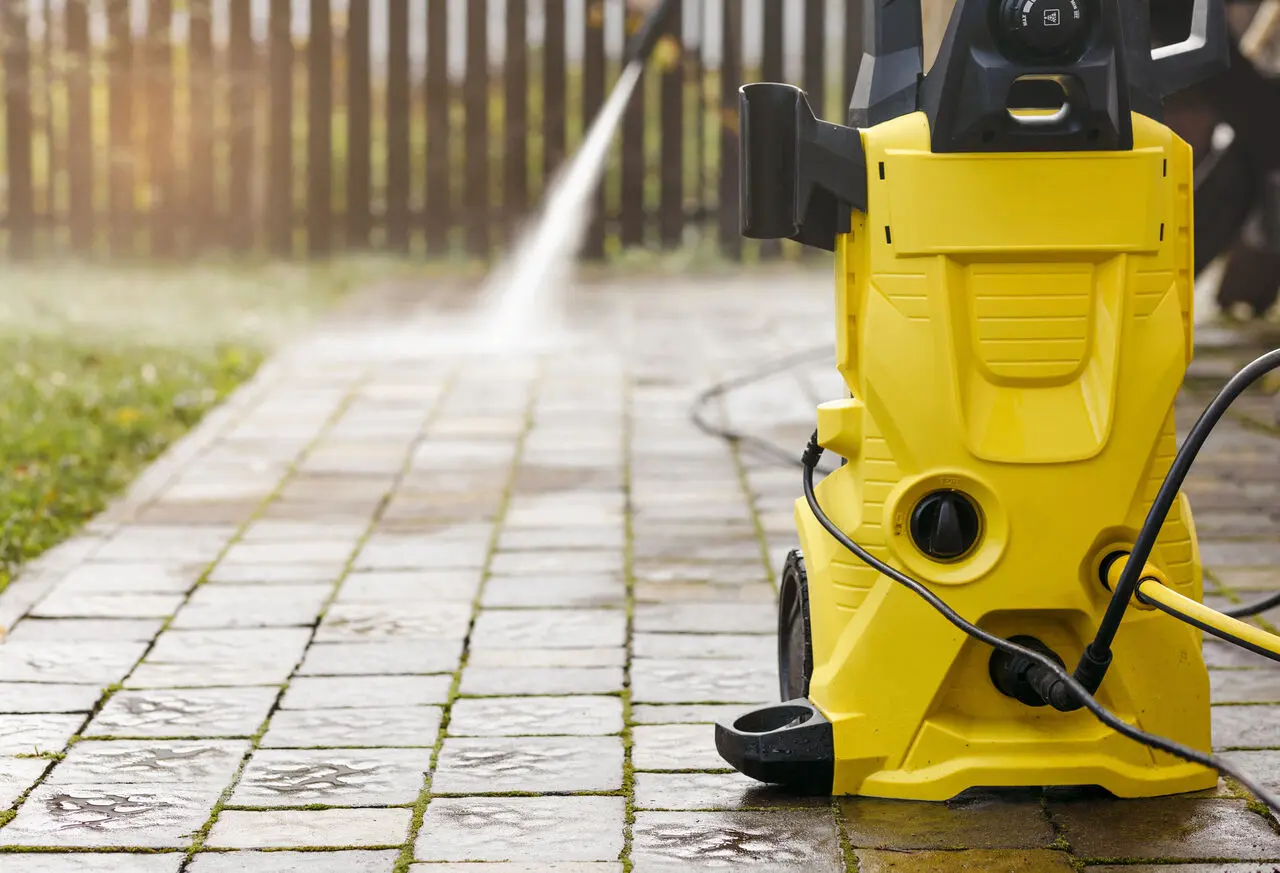 Professional pressure washing team