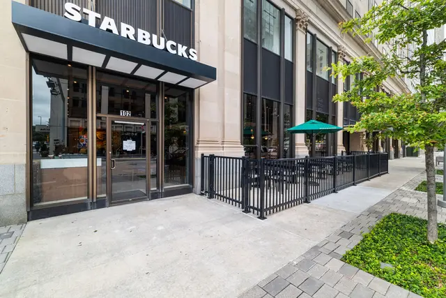 Starbucks exterior wide angle in Oklahoma City