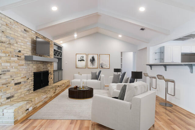 Living Room — after staging